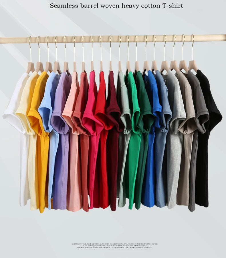 180gsm Cotton Solid Colors Blank T Shirts Mens Women Short Sleeve Daily Tees Casual Regular Fit Summer Basic O-neck Tops