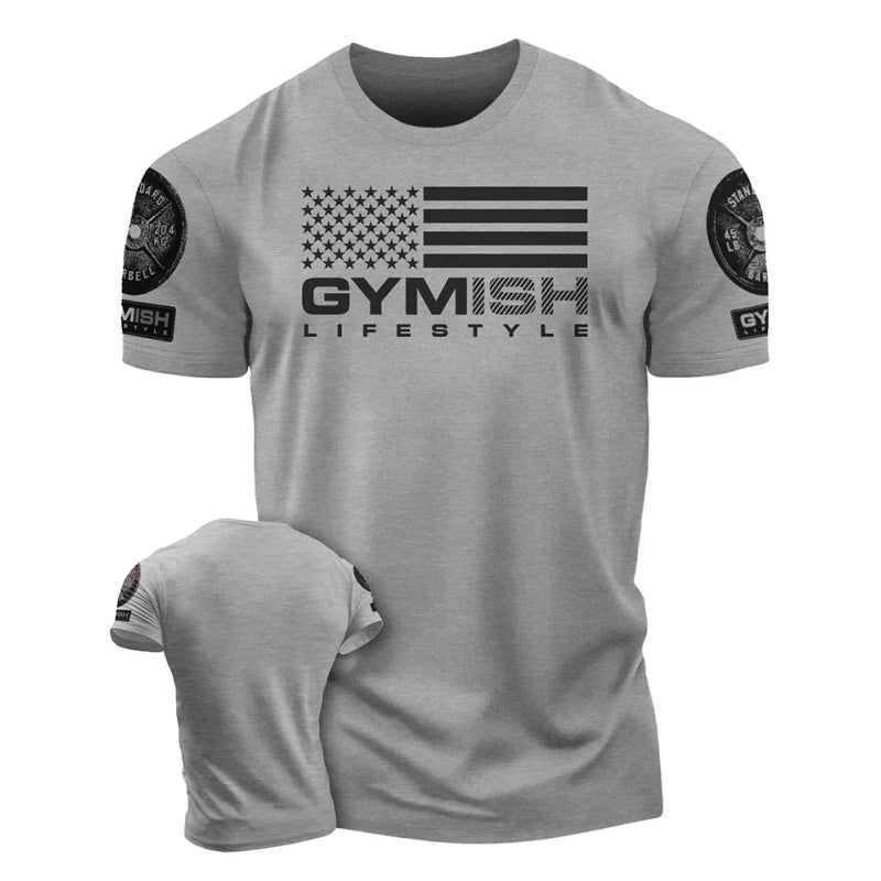 Fashion Mens 3D Printed Gym T Shirts Simple Trend Summer O Neck Alphabets Pattern Sports T-shirt Quick Dry Breathable Tees Topss