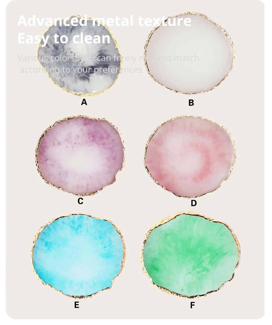 Irregular Multi Colour Resin Jewellery Tray Home Storage Desktop Clutter Ring Necklace Organis Nail Art Palette