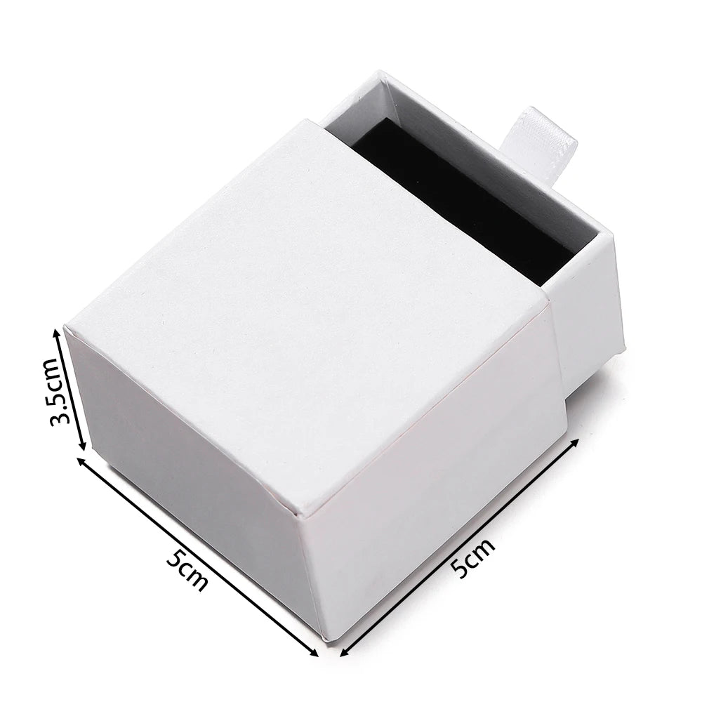 Creative Drawer Jewelry Packaging Box Necklace Ring Earing Bracelet Storage Organizer Display Stand Solid Color Paper Gift Boxes