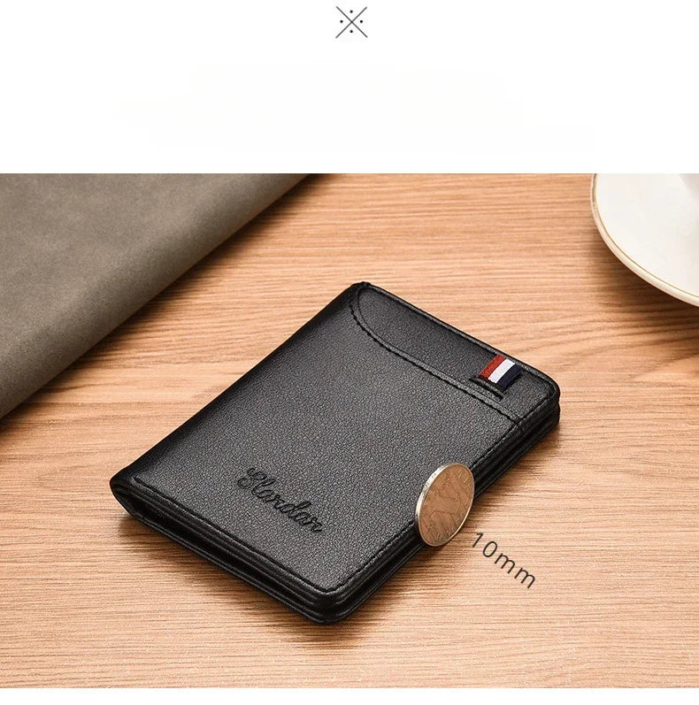 1PC New Super Slim Soft Wallet PU Leather Mini Credit Card Wallet Purse Card Holders Men Wallet Thin Small Short Skin Wallets