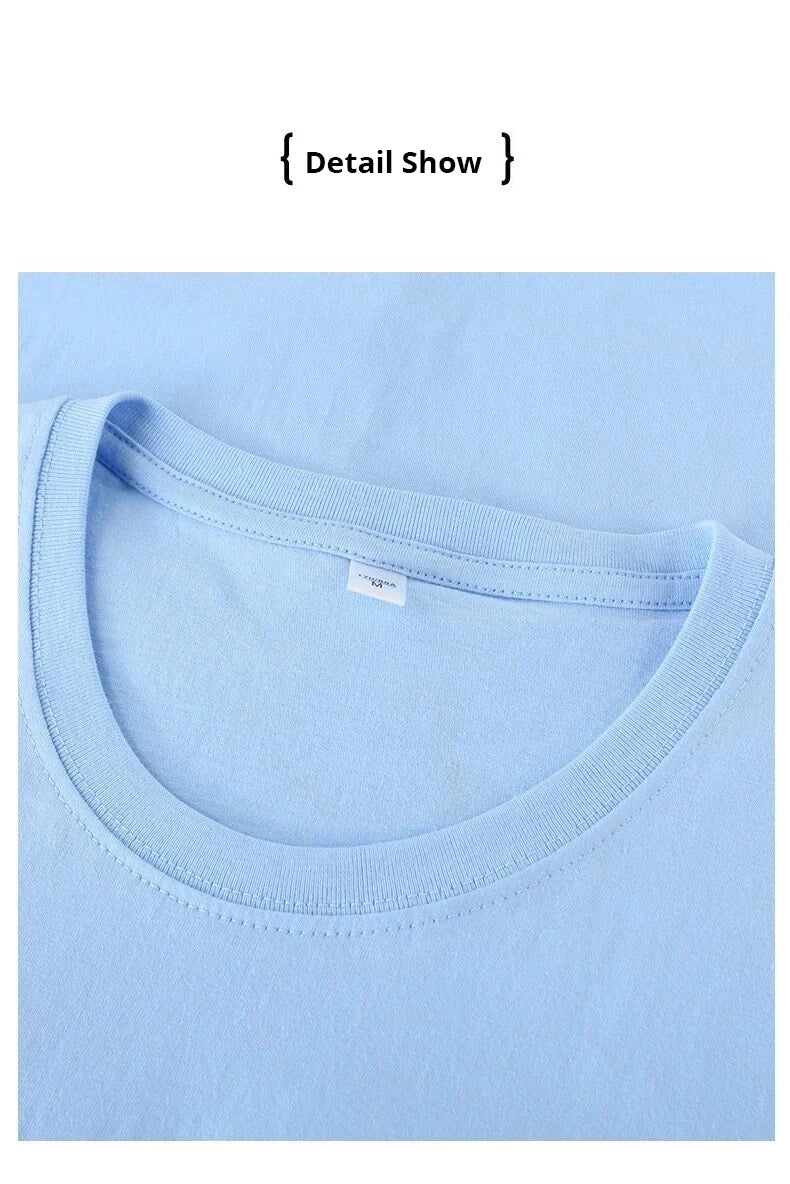 180gsm Cotton Solid Colors Blank T Shirts Mens Women Short Sleeve Daily Tees Casual Regular Fit Summer Basic O-neck Tops