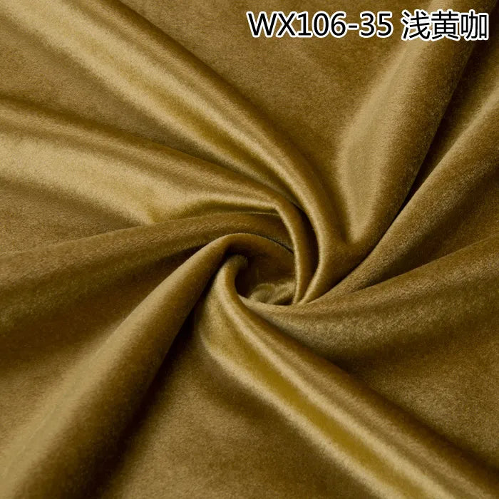 Thinkend Velvet Fabric By Meters for Upholstery Sofa Curtains Tablecloth Pillowcase Chair Sewing Soft Smooth Plain Velour Cloth