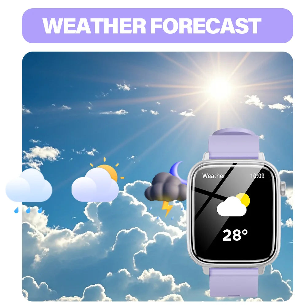 LAXASFIT New Smart Watch Bluetooth Talk Man Woman Smartwatch 100+ Sports Functions Fitness Bracelet Customized Dial Smart Watch