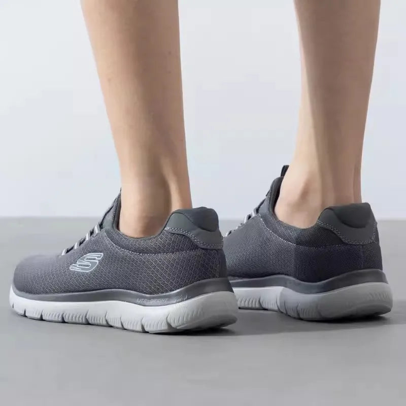 Skechers men's sneakers Summer breathable mesh surface lightweight casual walking shoes