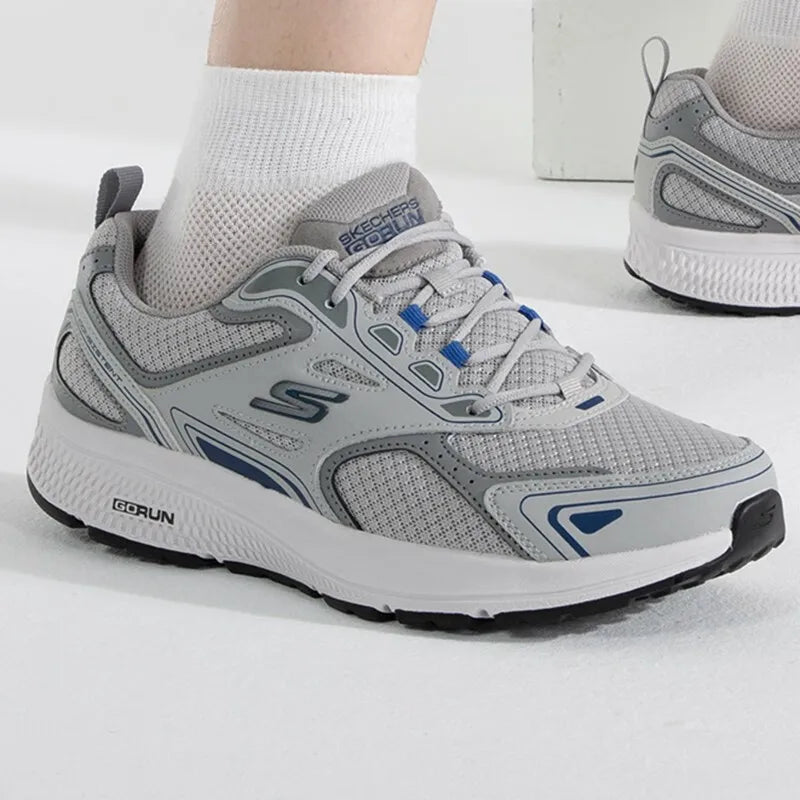 Skecher Men's Sneakers Summer breathable mesh casual running shoes Lightweight shock-absorbing jogging shoes