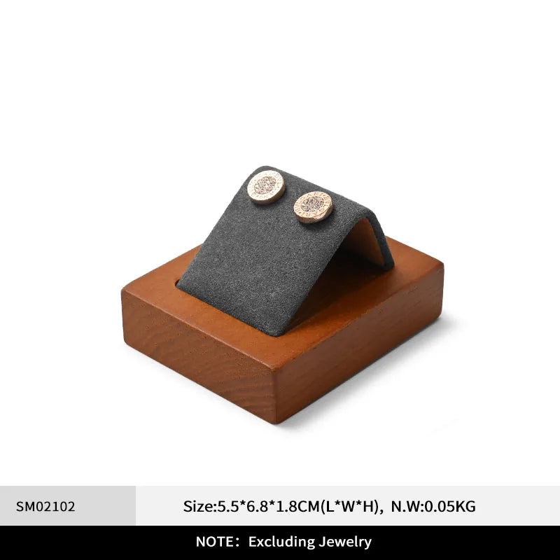 Oirlv Wooden Jewelry Tray Set Bracelet Ring Display Props Sets Jewelry Organizer Holder Necklace Display Stand Jewelry Plate