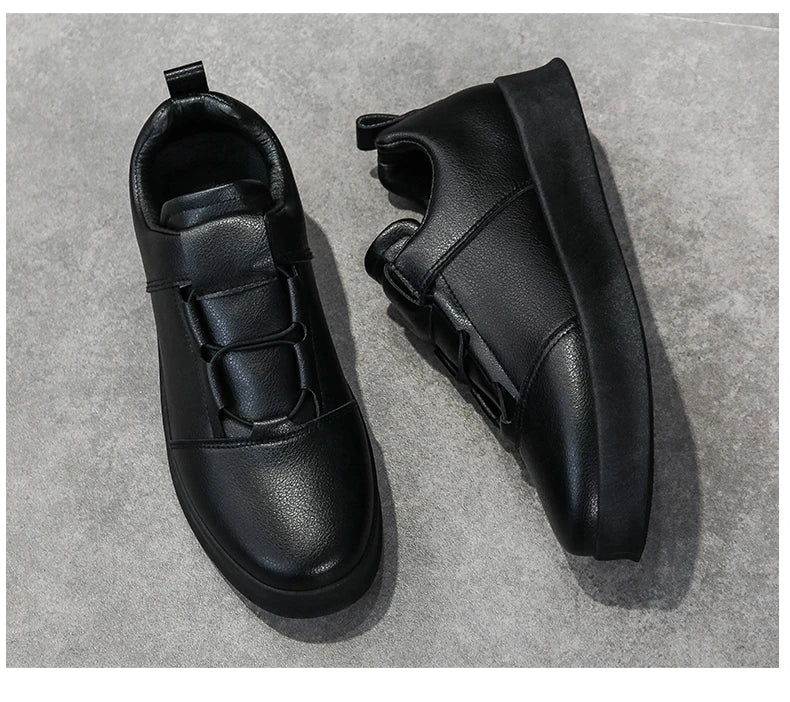 Popular Casual Shoes for Men Low Cut Rubber Thick Soled Board Shoes 2025 Fashion Shock-absorbing Anti-friction Sneakers for Men