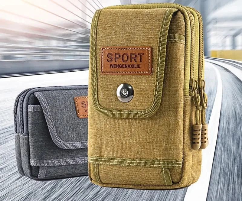 Outdoor Waist Bag Purse Military Waist Fanny Pack Men 6.5 Inches Phone Pouch Camping Hunting Tactical Edc Bag Unisex Worker Bag