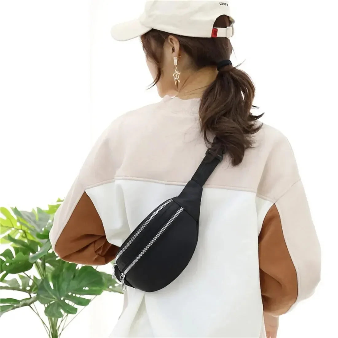 Fashion Travel Shoulder Purse Belt Bag Fanny Pack Women Waist Bag Men Belt Pouch Female Banana Bag Waterproof Phone Bag