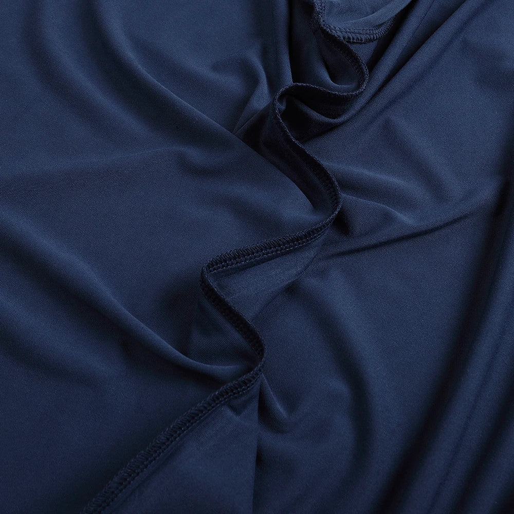 95% Bamboo Fiber Viscose Undershirt Men Short Sleeve Tshirt Summer New Navy Blue Man Clothing Solid Tops Tees Round Neck 2025