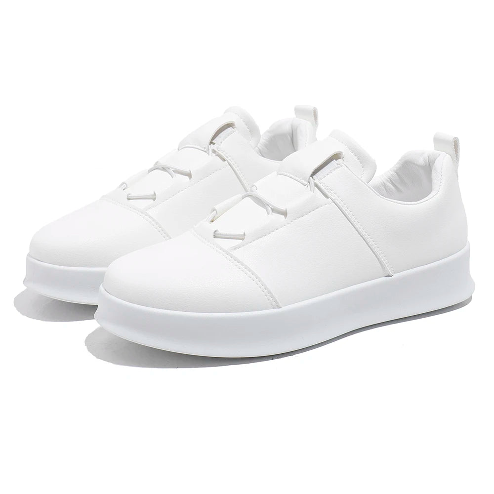 Popular Casual Shoes for Men Low Cut Rubber Thick Soled Board Shoes 2025 Fashion Shock-absorbing Anti-friction Sneakers for Men