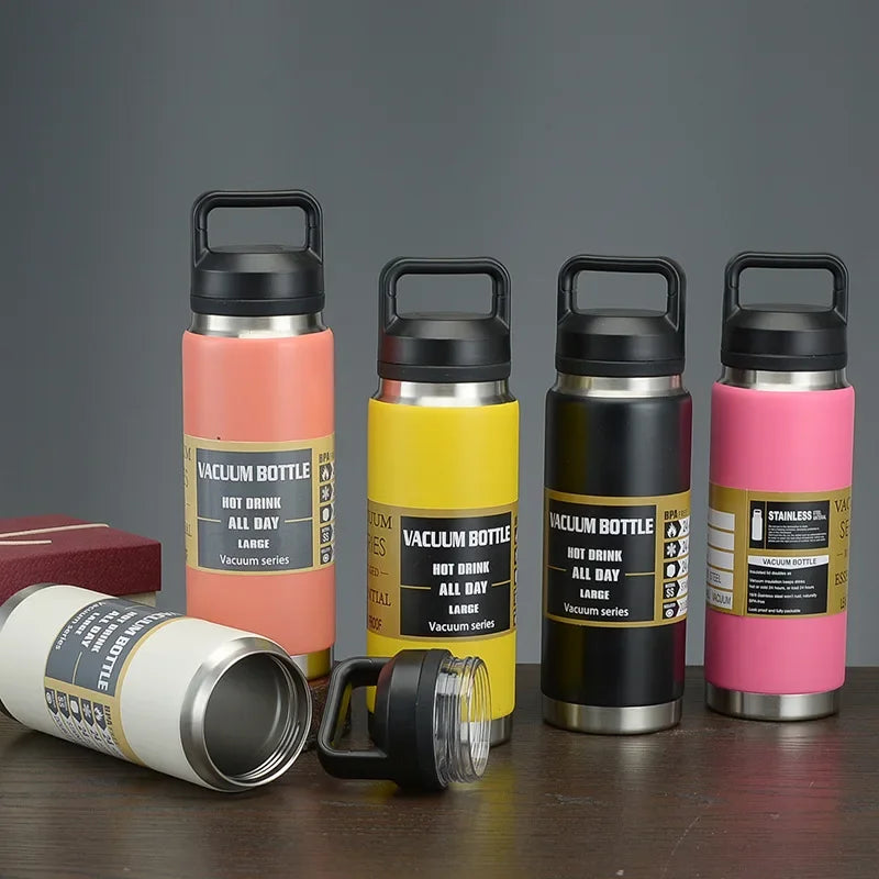 36oz Yetys Water Bottle thermos Stainless Steel Vacuum Flask Insulated Water Bottle Travel Cup for Children Coffee Mug Termica