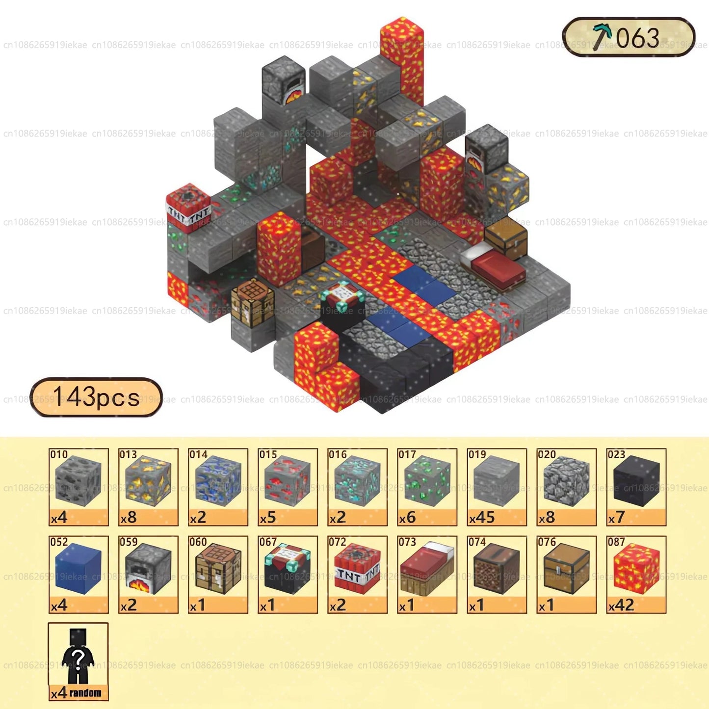 Magnetic Building Blocks Magnet Cube Mine World Set Toy STEM Sensory Montessori Stacking Cubes Construction Set Toy Holiday Gift