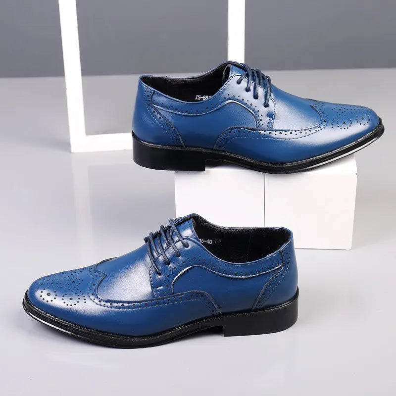 Men Oxford Shoes Luxury Leather Brogue Shoes Male Classic Business Formal Shoes High Quality Handcrafted Men Party Wedding Shoe