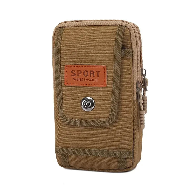 Outdoor Waist Bag Purse Military Waist Fanny Pack Men 6.5 Inches Phone Pouch Camping Hunting Tactical Edc Bag Unisex Worker Bag