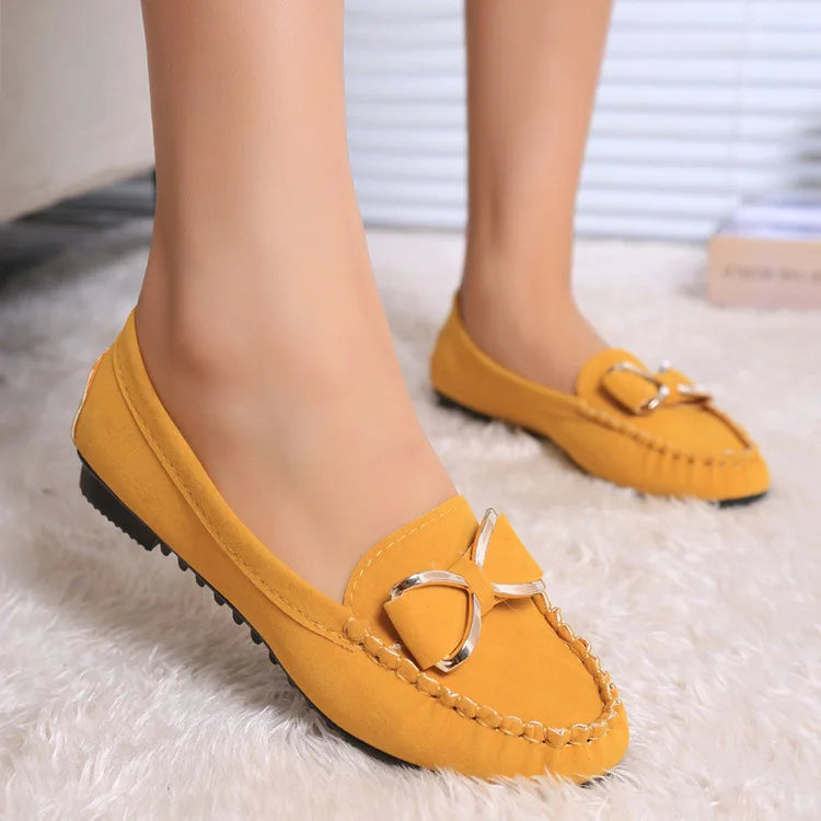 Women's Flat Shoes Fashion Casual Lofers 2023 Ladies Elegant Butterfly-Knot Comfortable Shoes Women Soft Classic Office Shoes