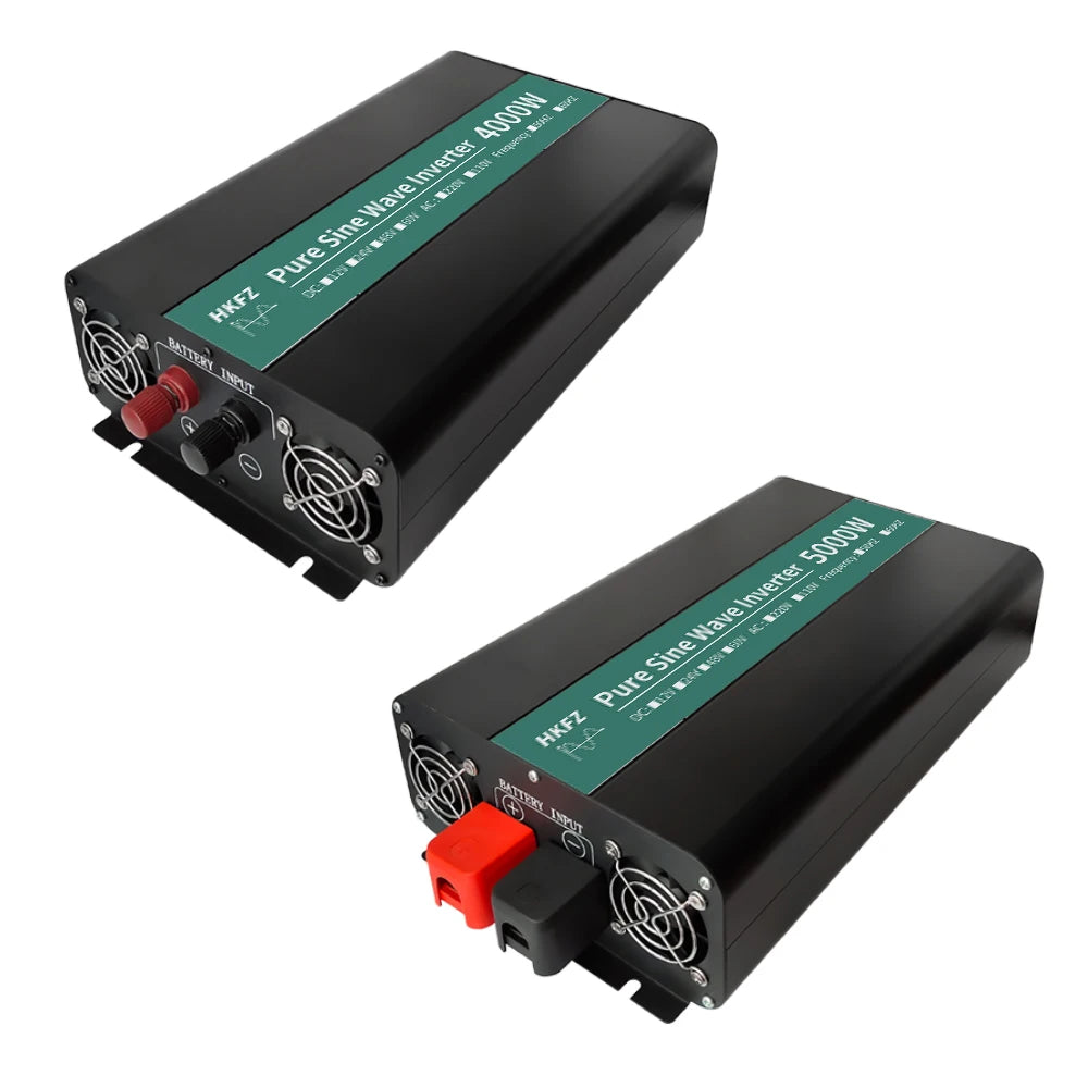 5000W Pure Sine Wave Inverter 12V 24V 48V DC To AC 110V 220V 4000W Voltage Converter Portable Car Converter Solar LED Inverter
