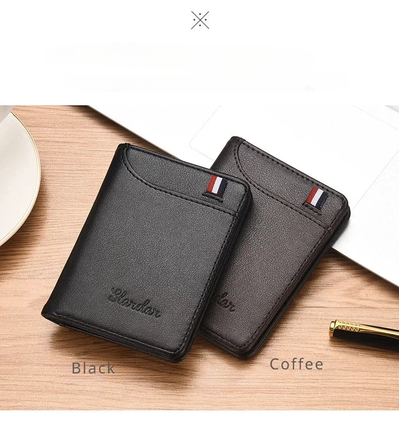 1PC New Super Slim Soft Wallet PU Leather Mini Credit Card Wallet Purse Card Holders Men Wallet Thin Small Short Skin Wallets