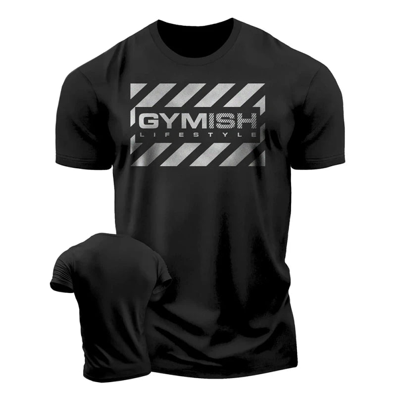 Fashion Mens 3D Printed Gym T Shirts Simple Trend Summer O Neck Alphabets Pattern Sports T-shirt Quick Dry Breathable Tees Topss