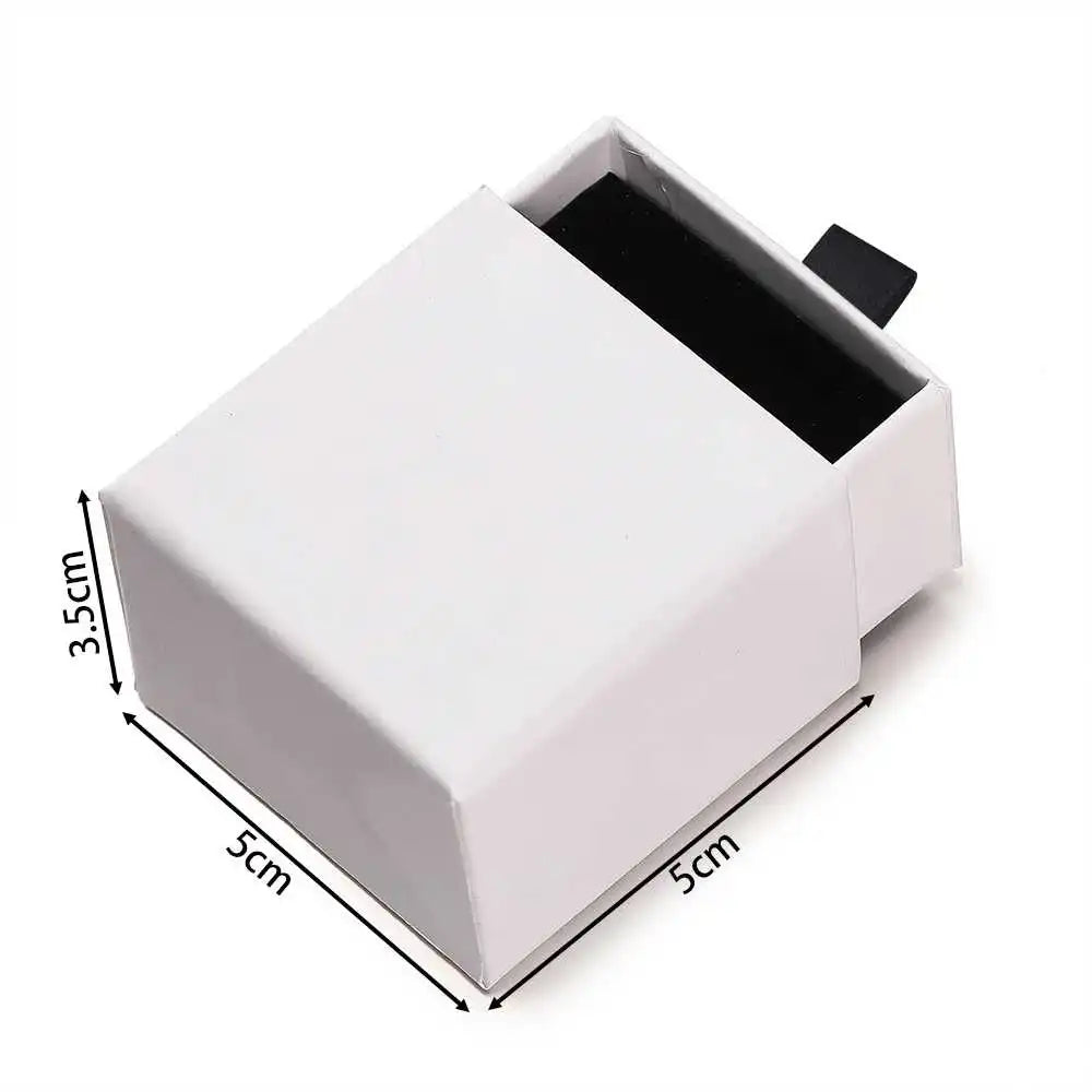Creative Drawer Jewelry Packaging Box Necklace Ring Earing Bracelet Storage Organizer Display Stand Solid Color Paper Gift Boxes