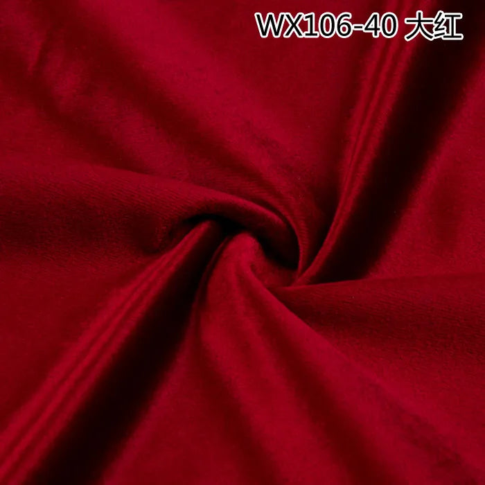 Thinkend Velvet Fabric By Meters for Upholstery Sofa Curtains Tablecloth Pillowcase Chair Sewing Soft Smooth Plain Velour Cloth