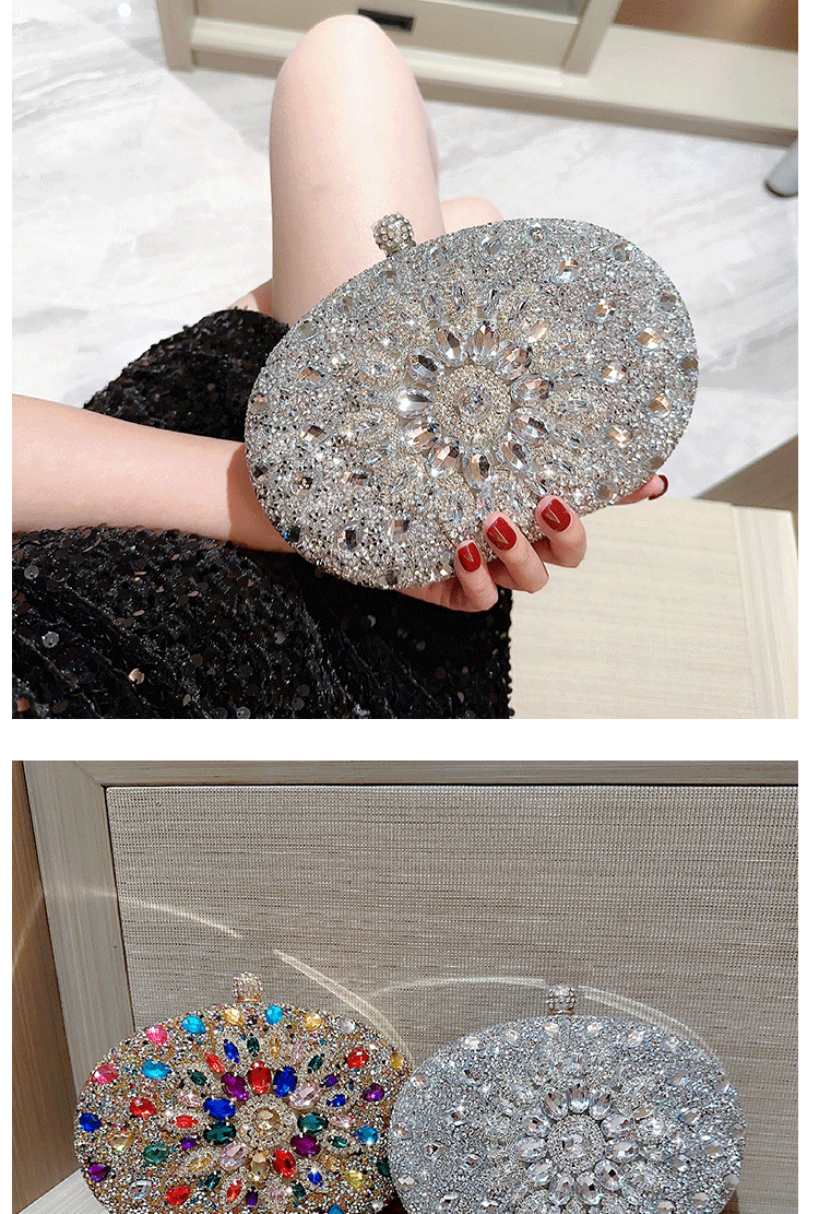 Luxury Crystal Diamond Women Clutch Evening Bag Wedding Crystal Ladies Purse Female Sparkly Wallet for Wedding Party