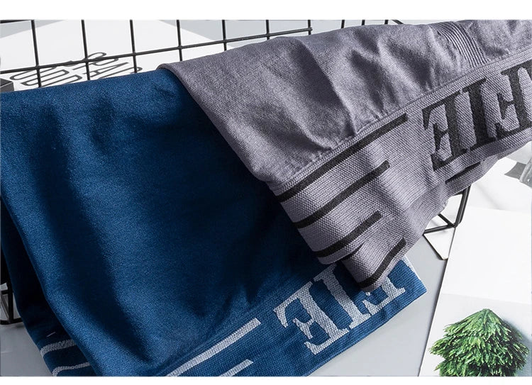 1pc Boxer Briefs Men Shorts Underpants Sexy High Elastic Comfortable Panties Mid-waist Underwear Breathable Male Boxershorts