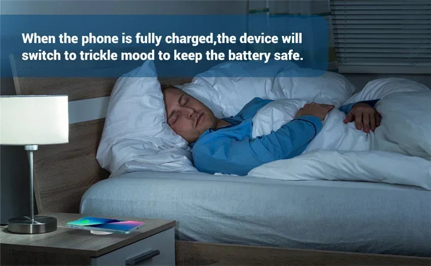 VIKEFON Magnetic Wireless Charger Fast Wireless Charging Pad Stand for iPhone 15 14 13 12 Pro Max Mini Type C Phone Charger