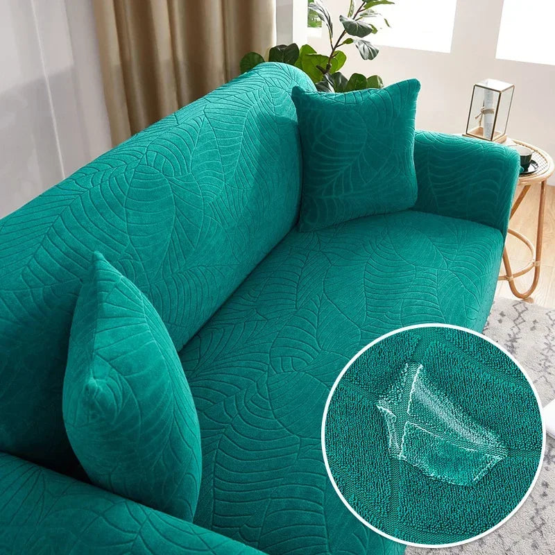 Thicken Waterproof Jacquard Sofa Cover for Living Room Thick Sofa Cover 1/2/3/4 Seater L-Shaped Corner Sofa Cover