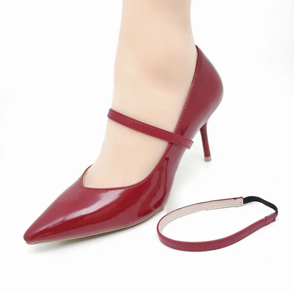2023 New Convenient Anti-Loose Adjustable Detachable Fashion Leather Fixed Shoes Strap For Woman Shoelaces for High Heels