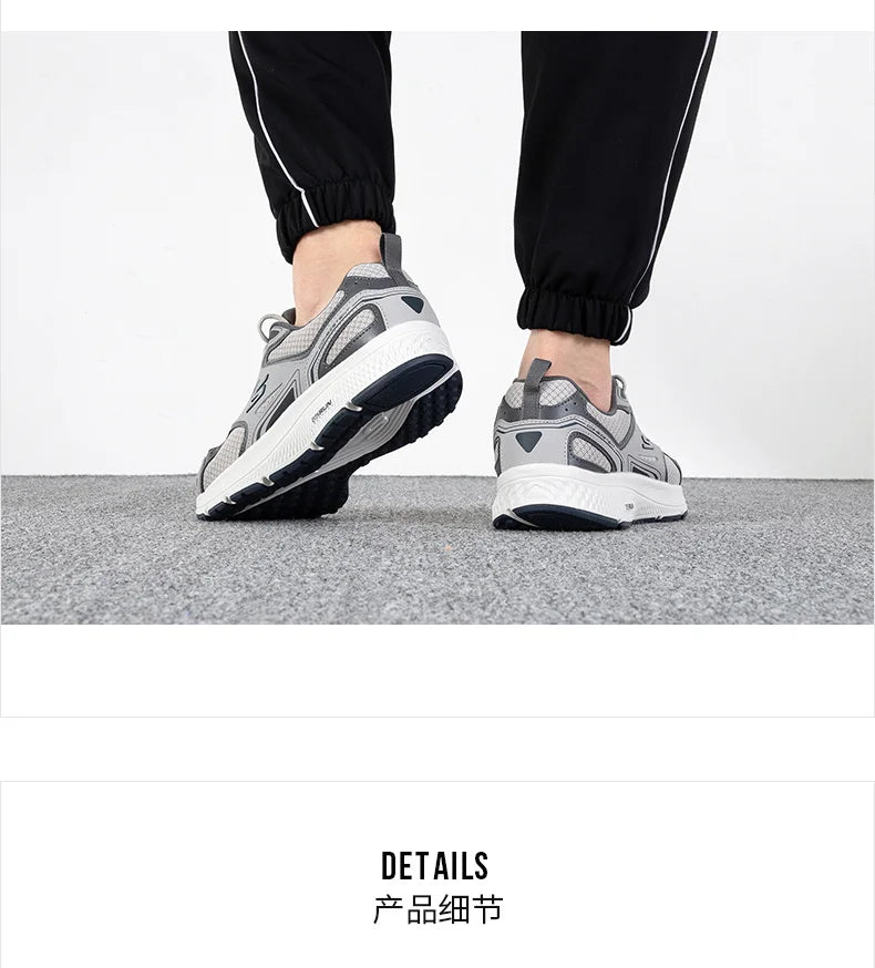 Skecher Men's Sneakers Summer breathable mesh casual running shoes Lightweight shock-absorbing jogging shoes