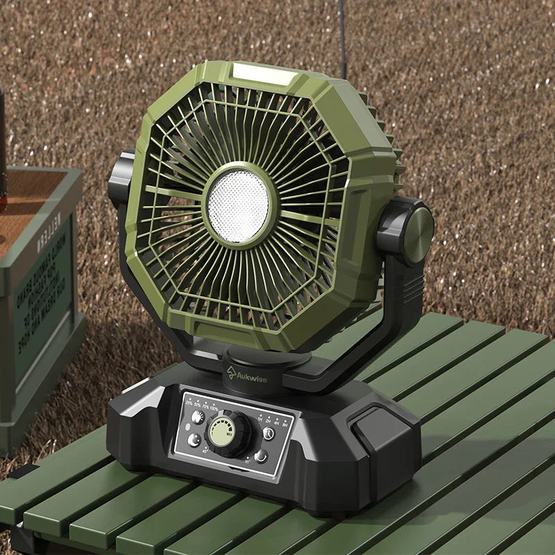 20000mah camping fan, LED fan, solar lighting, portable outdoor camping fan, 16 speed remote control, timed shaking head