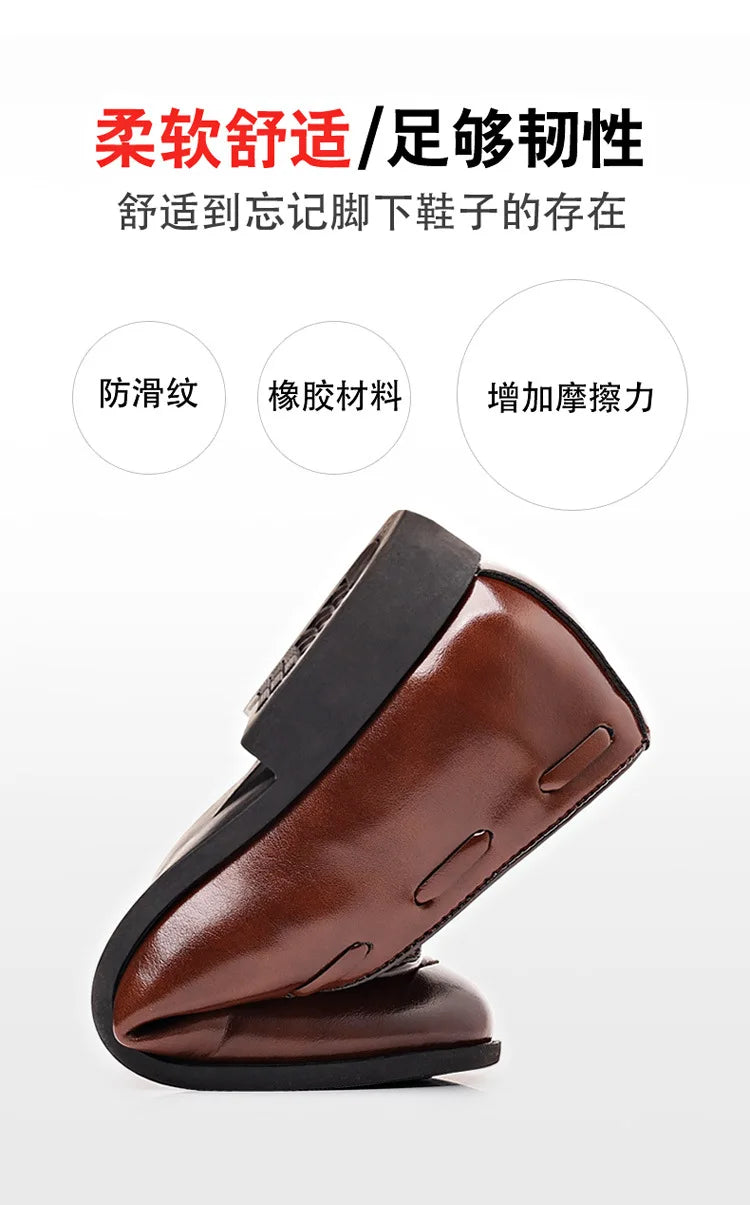 Men's Dress Shoes New Pu Leather Fashion Shoe for Men Large Size Business Formal Casual Shoes Slip on Wedding Lace-up Men Shoes