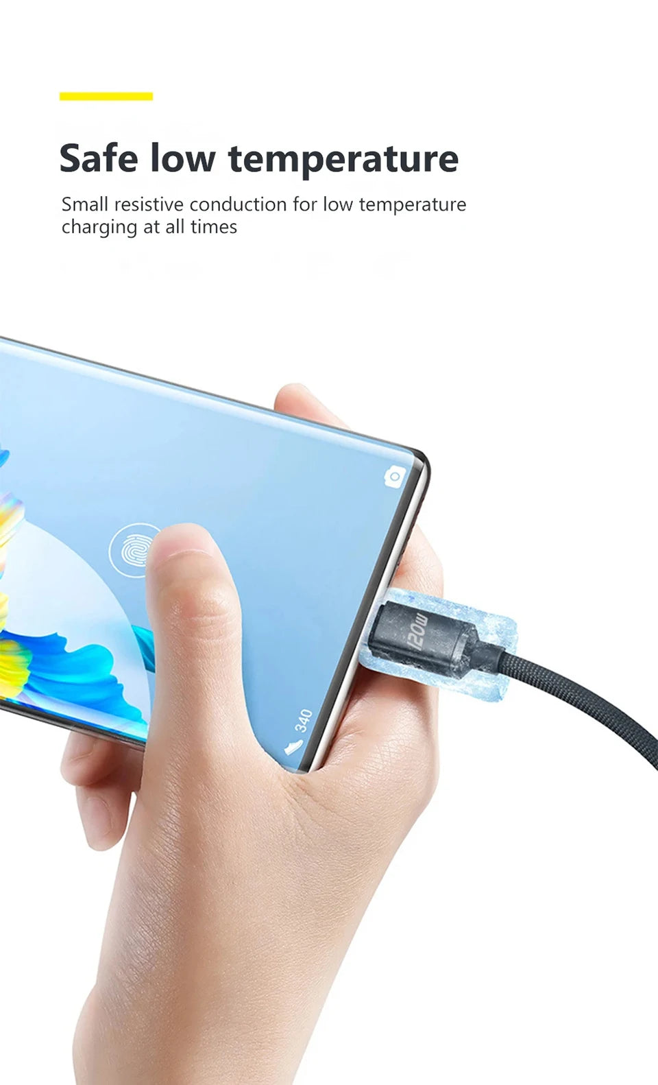 120W 6A Fast Charge USB Type C Quick Charge Cable For Xiaomi Redmi Note 13 14 Pro Huawei Phone Fast Charging Cable Data Cables