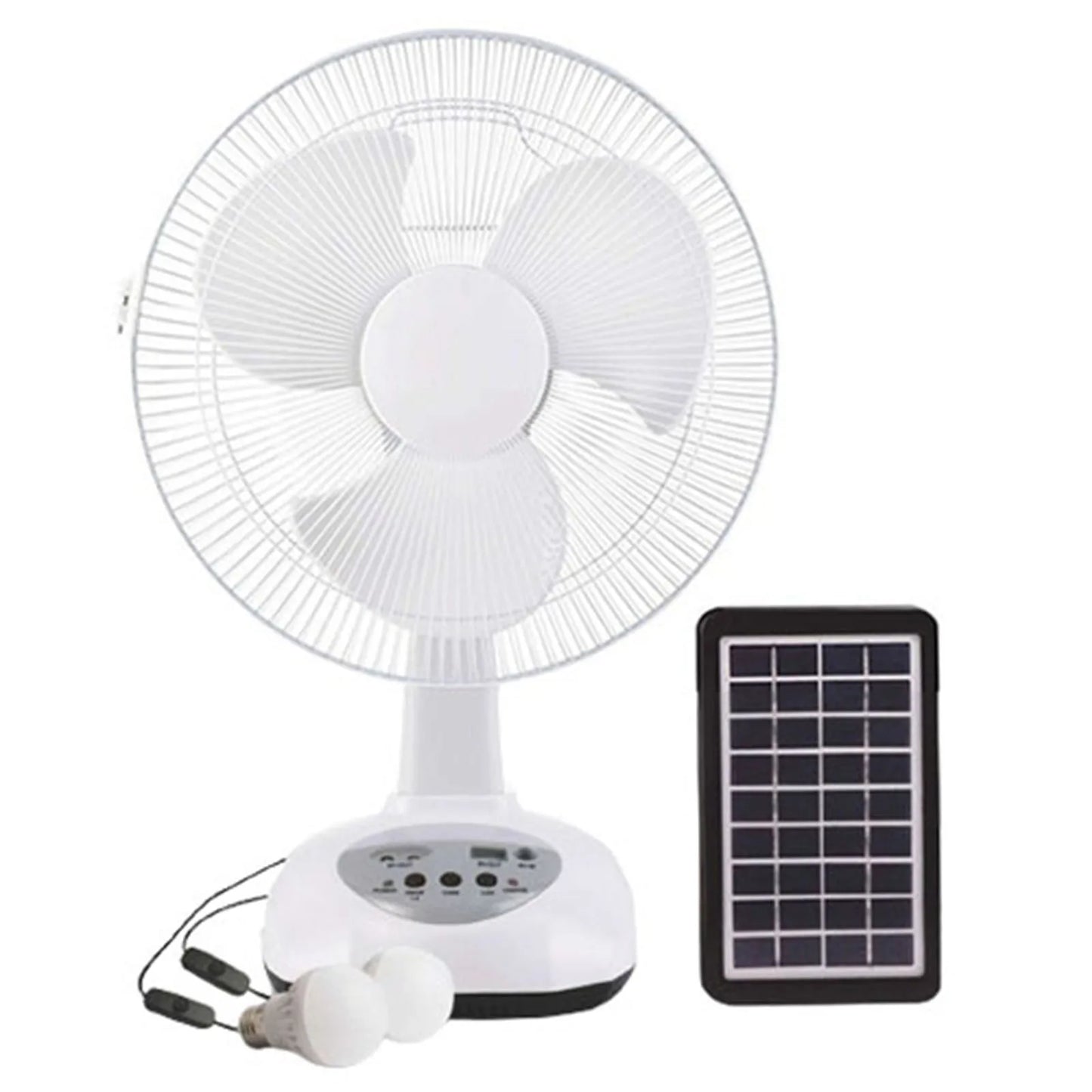Solar Powered Fan Portable Solar Desktop Fan Multipurpose Desktop Bedside Fan Rechargeable for Camping Home Outdoor Office