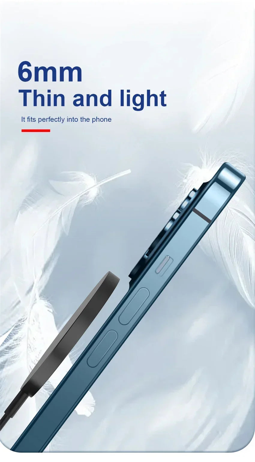 VIKEFON Magnetic Wireless Charger Fast Wireless Charging Pad Stand for iPhone 15 14 13 12 Pro Max Mini Type C Phone Charger