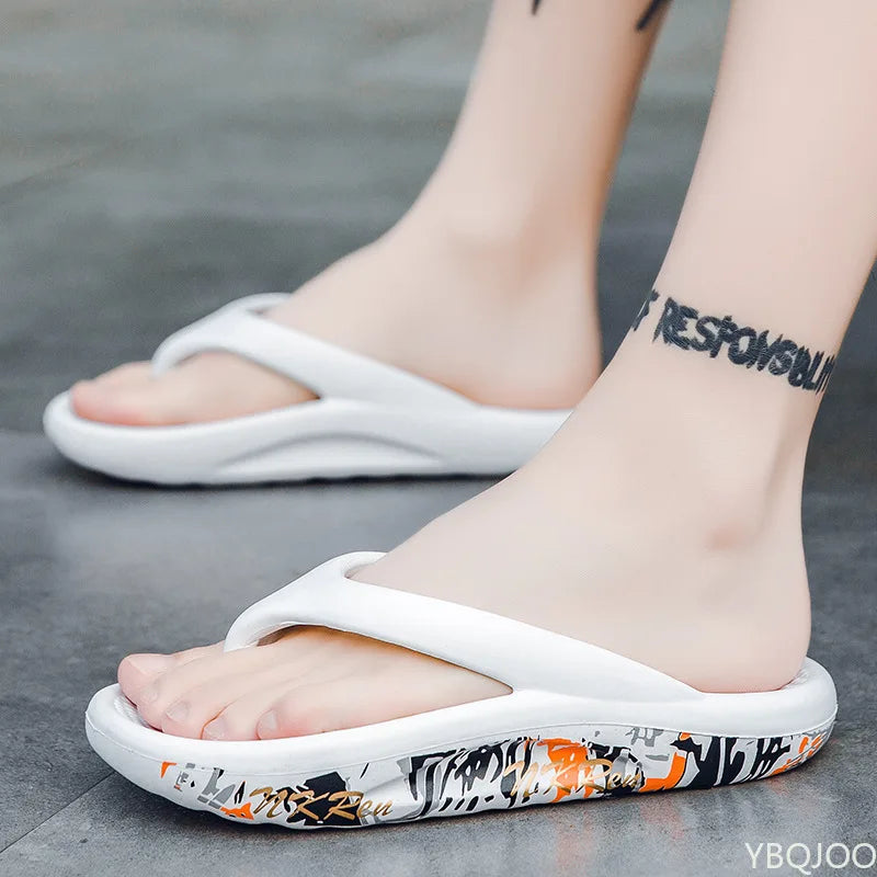 New men and women beach slippers simple household couple models coconut shoes non-slip bathroom sandals and slippers flip-flops