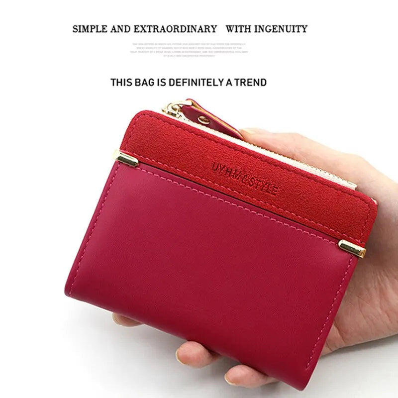 Fashion Simple Elegant Short Women Wallet Ladies Coin Purse for Woman Card Holder Small Wallet Female Mini Clutch for Girl