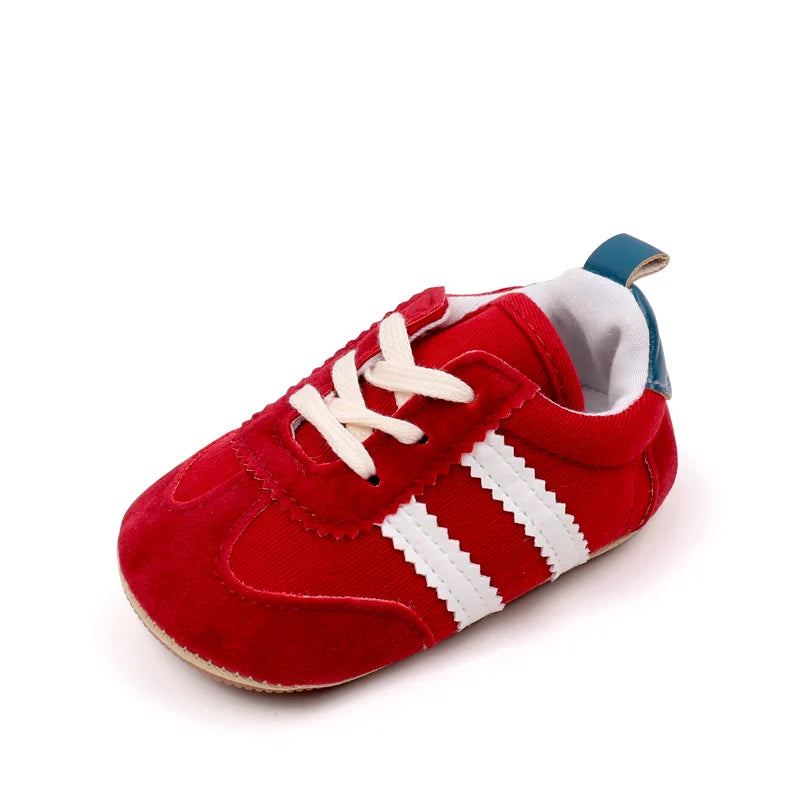 Hot Selling Baby Casual Sports Shoes Spring and Autumn Girls and Boys High Quality PVC Sole Anti Slip Prewalker Shoes BLS4034