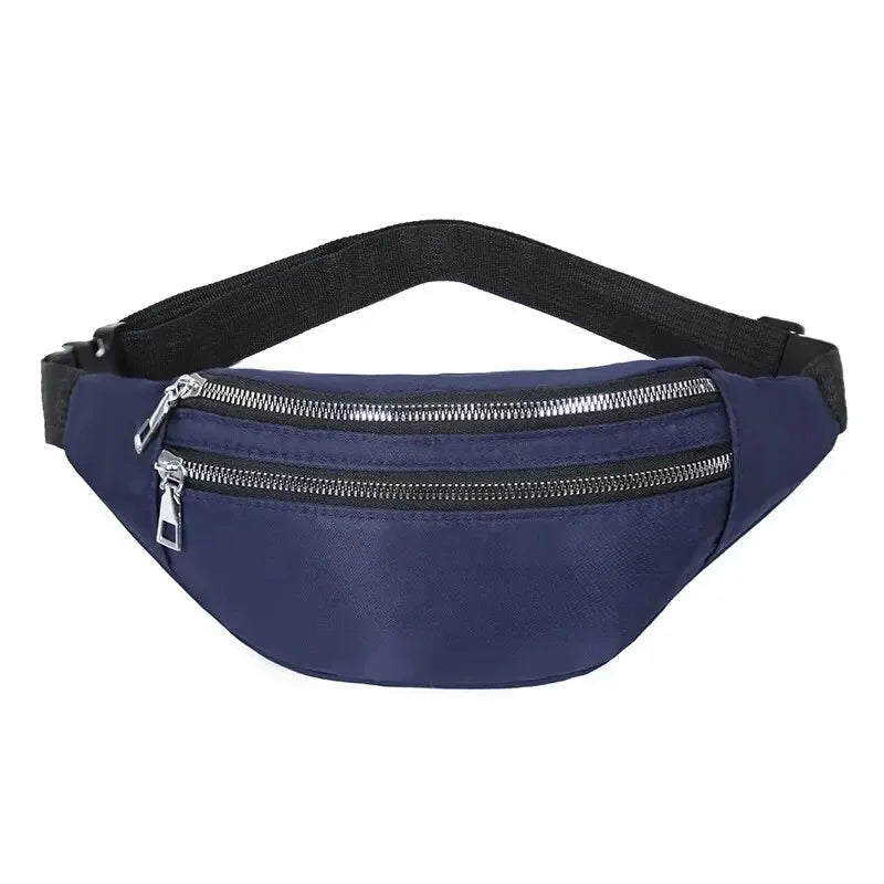 Fashion Travel Shoulder Purse Belt Bag Fanny Pack Women Waist Bag Men Belt Pouch Female Banana Bag Waterproof Phone Bag
