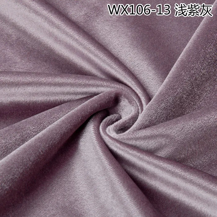 Thinkend Velvet Fabric By Meters for Upholstery Sofa Curtains Tablecloth Pillowcase Chair Sewing Soft Smooth Plain Velour Cloth