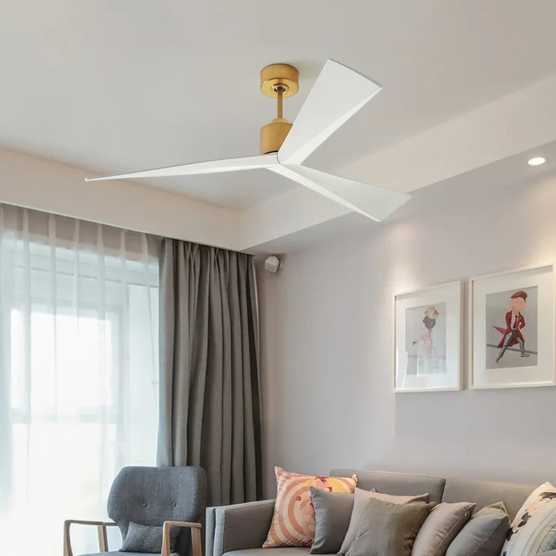 60 inch Nordic minimalist ceiling fan living room restaurant household electric fan modern European style fan light