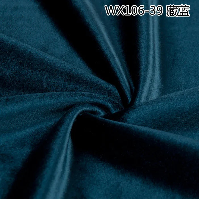 Thinkend Velvet Fabric By Meters for Upholstery Sofa Curtains Tablecloth Pillowcase Chair Sewing Soft Smooth Plain Velour Cloth
