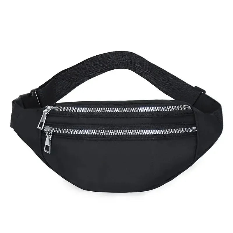 Fashion Travel Shoulder Purse Belt Bag Fanny Pack Women Waist Bag Men Belt Pouch Female Banana Bag Waterproof Phone Bag