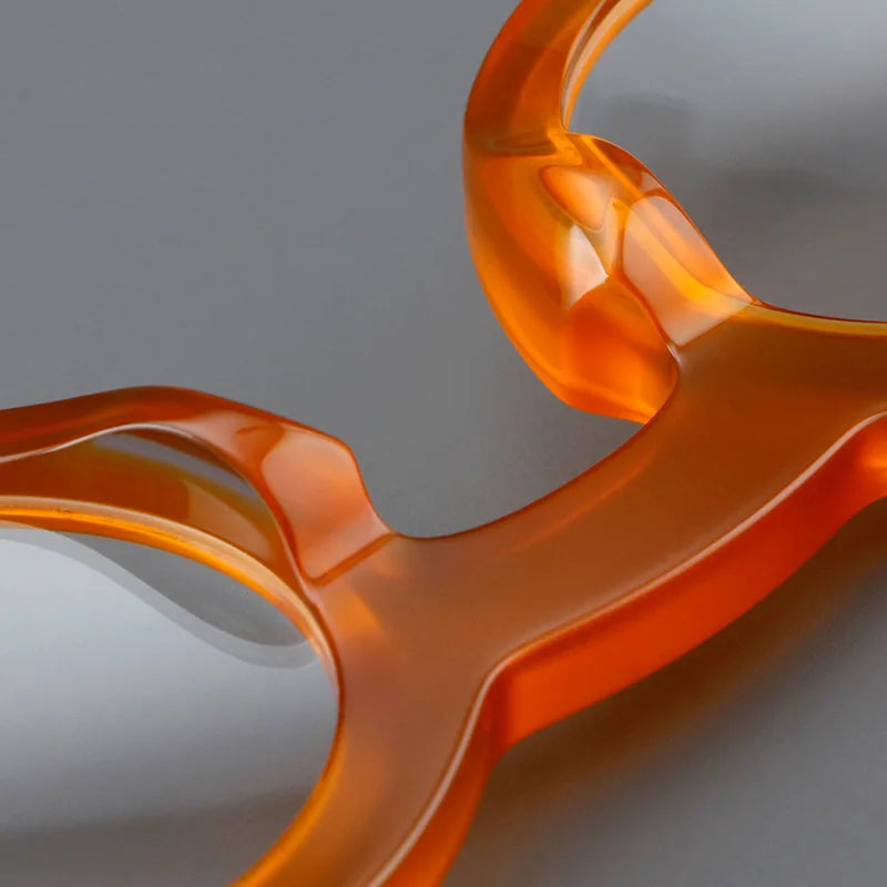 Acetate Thick Glasses Frame Handmade Men's Optical Prescription Eyeglasses Rround Women's Myopia Reading Computer Office Eyewear