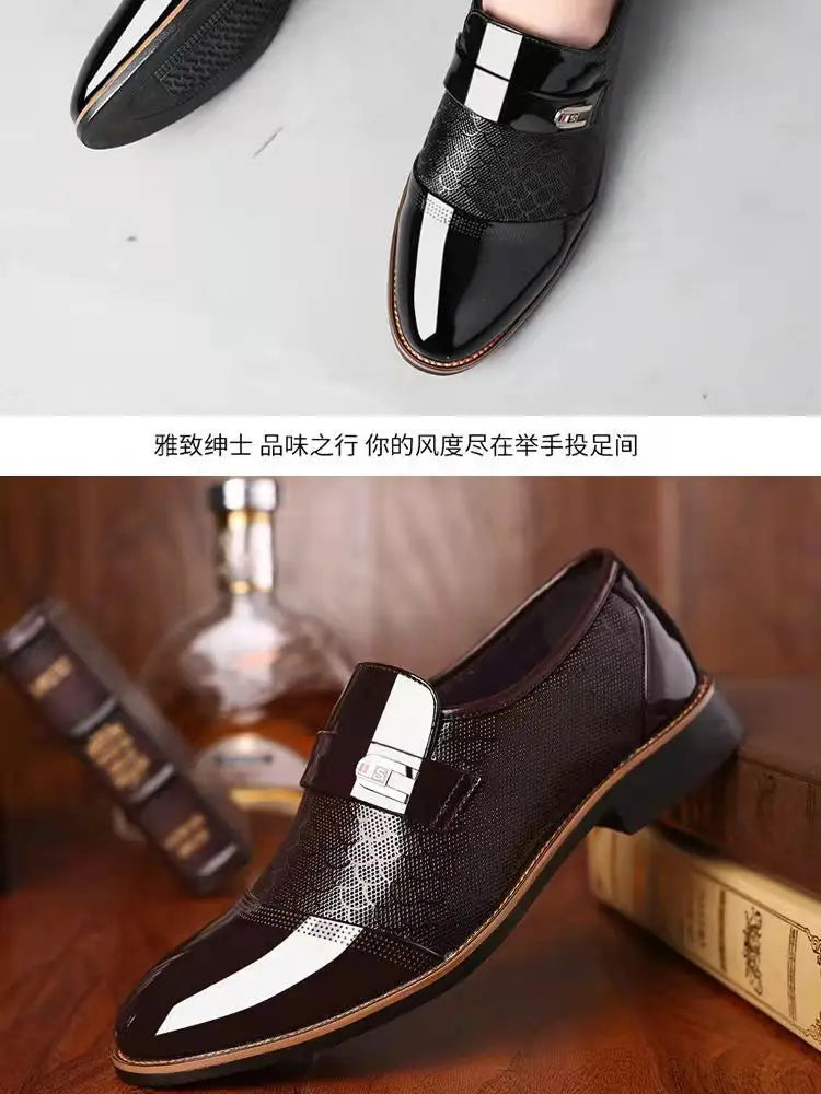 Wedding Business Dress Nightclubs Oxfords Breathable Working Lace Up Shoes New Fashion Mens Leather Shoes