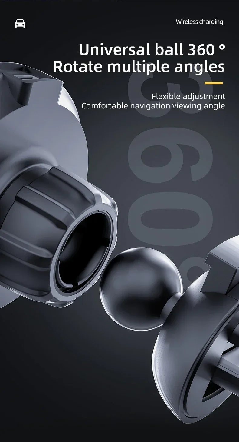 VIKEFON 30W Magnetic Car Wireless Charger For iPhone 12 13 14 15 pro max Air Vent Car Phone Holder Stand Fast Car Charging