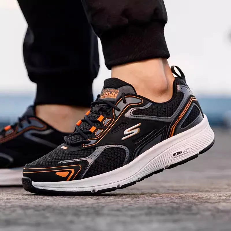 Skecher Men's Sneakers Summer breathable mesh casual running shoes Lightweight shock-absorbing jogging shoes