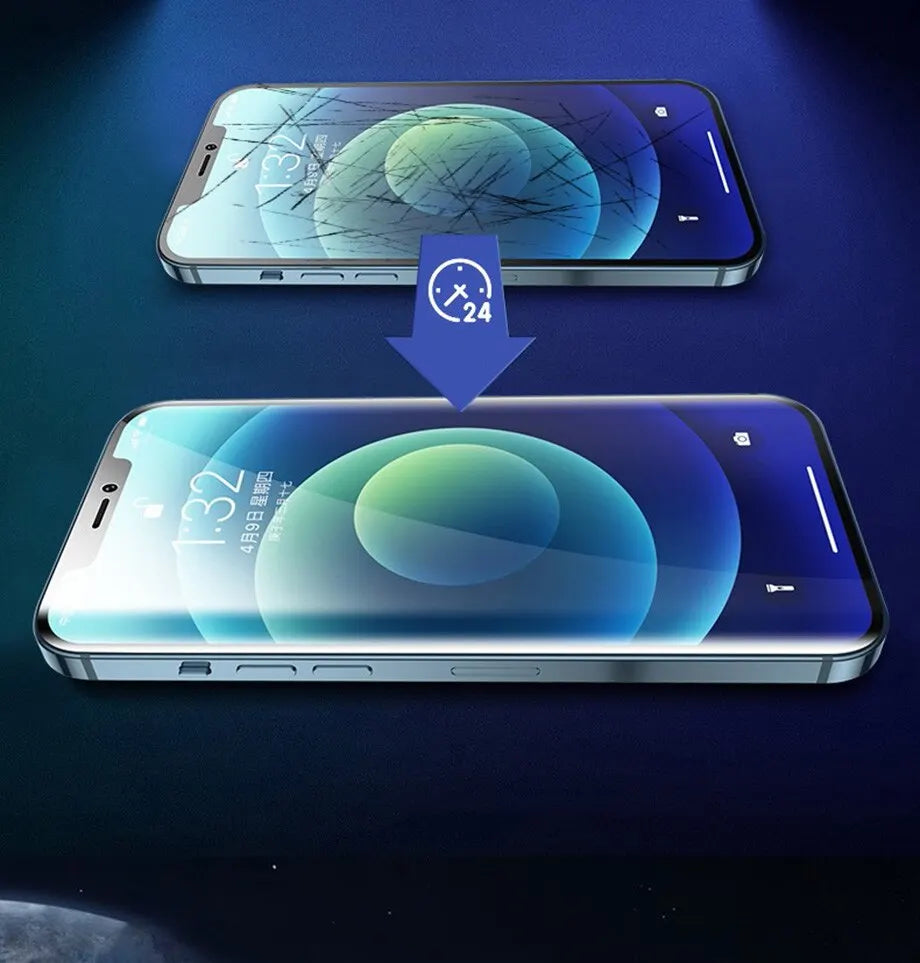 4Pcs Hydrogel Film Full Cover For iPhone 11 12 13 14 15 Pro Max Screen Protector For iPhone X XS MAX XR 6 7 8 Not Glass